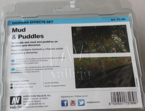 Preview: Vallejo Schlamm und Pfützen Set, 4- teilig je 35ml (g.P. 1L= 121,43€) 73.189